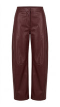 Wet Look Barrel Jeans