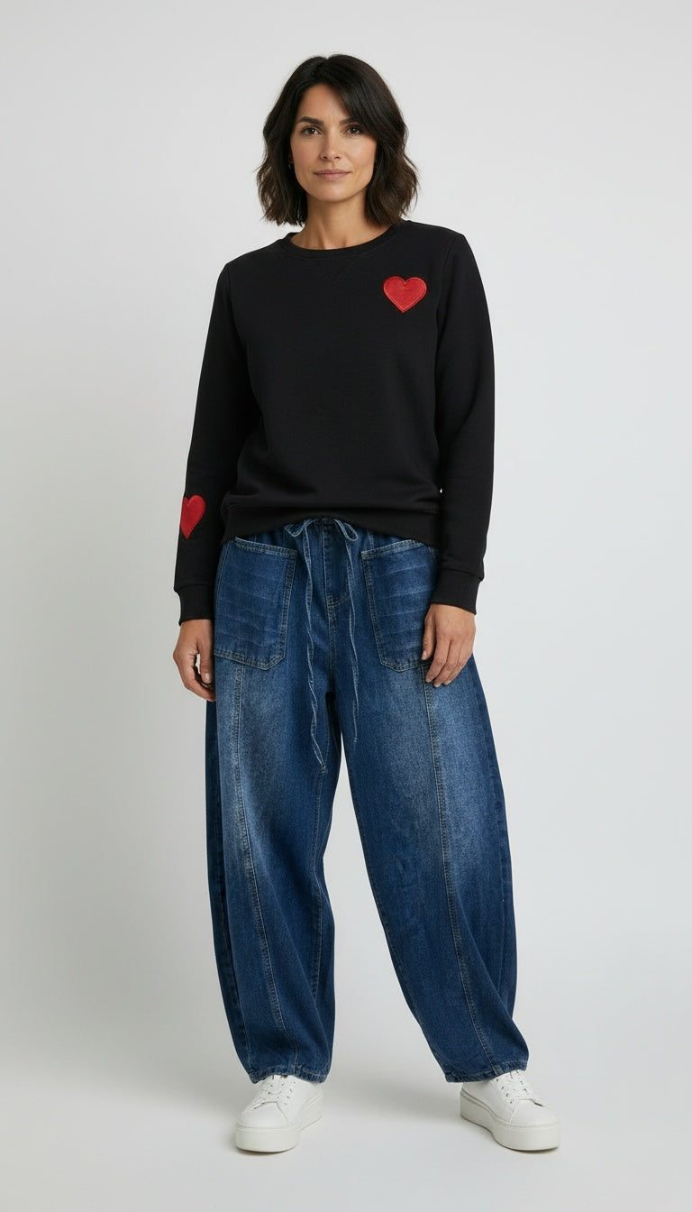 Full Length Barrel Leg Jeans