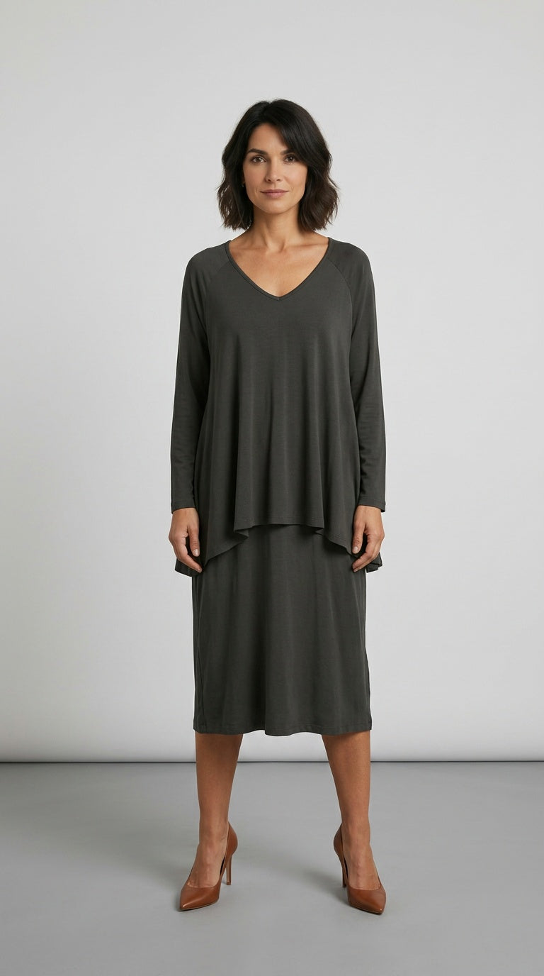 Chocolate brown dress
