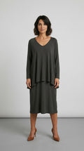 Chocolate brown dress