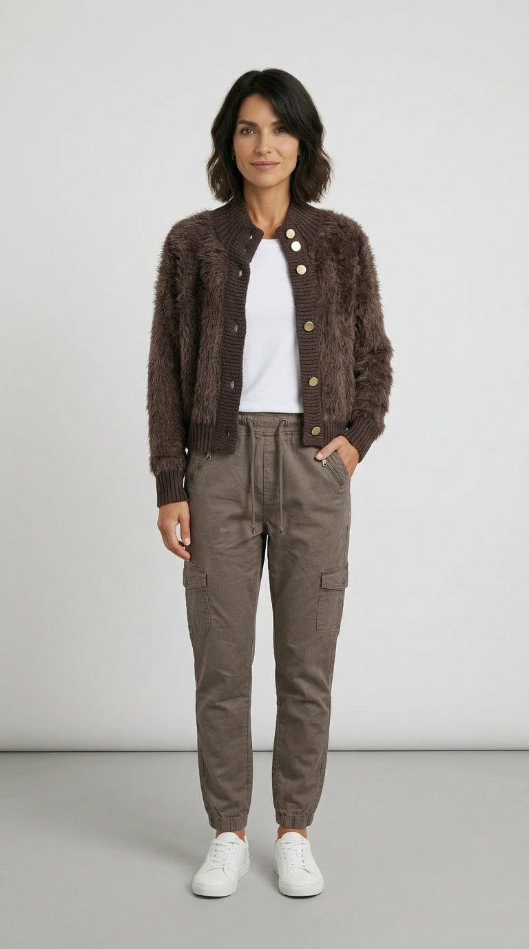 Fluffy cardigan