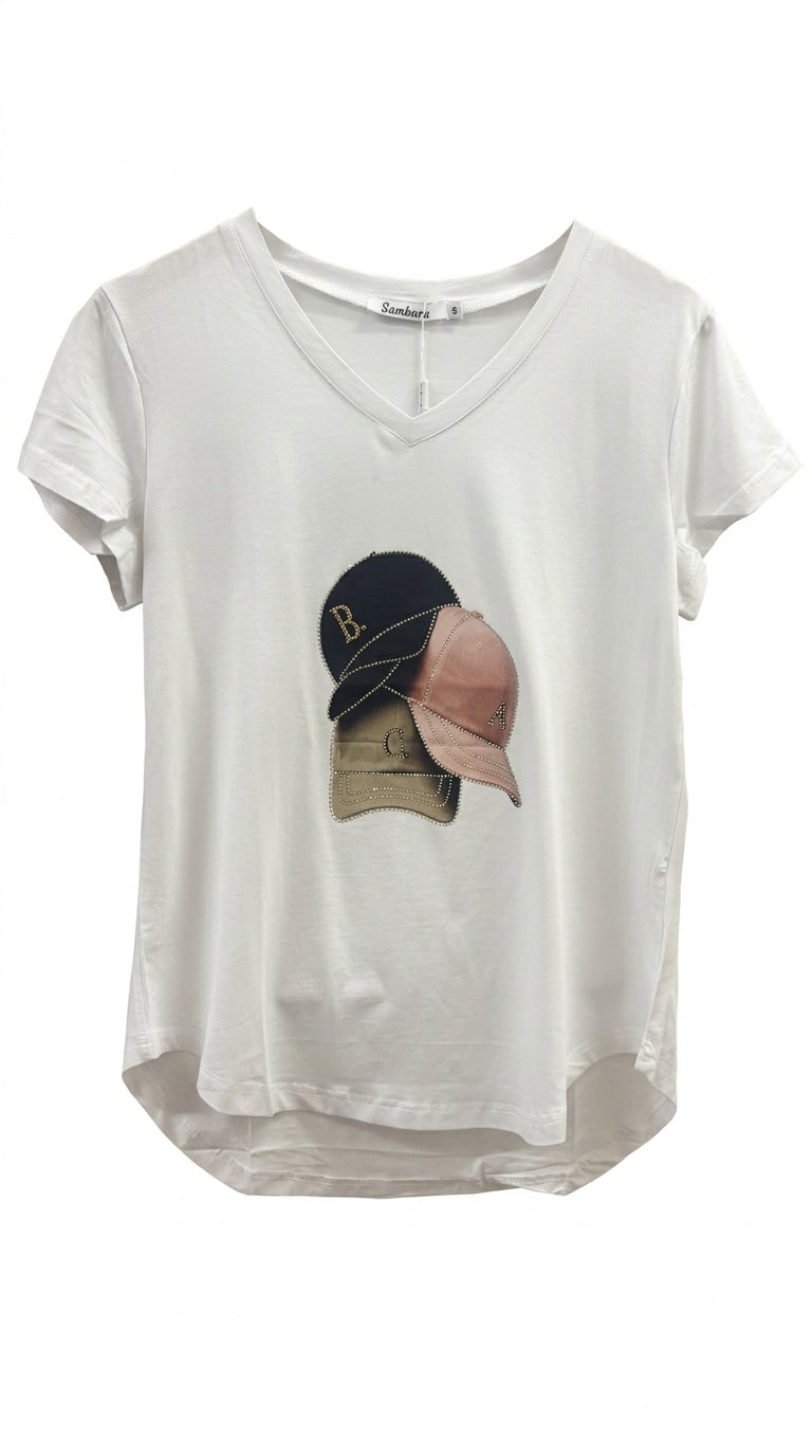 Short Sleeve Sparkly Tee