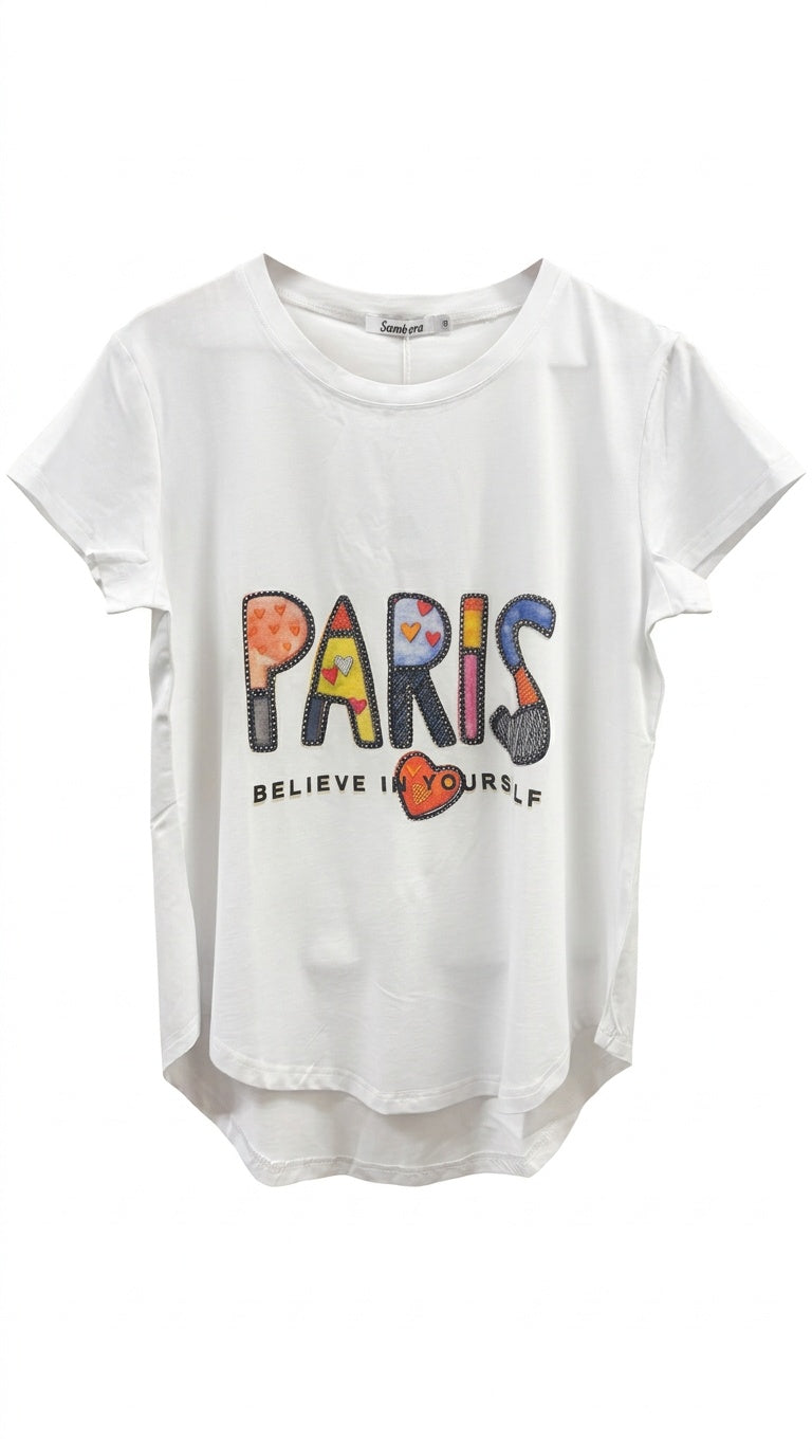 Short Sleeve Sparkly Tee