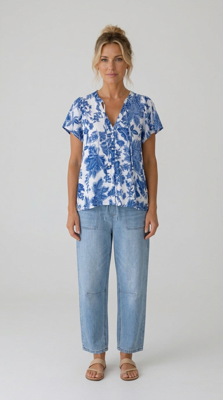printed cotton shirt