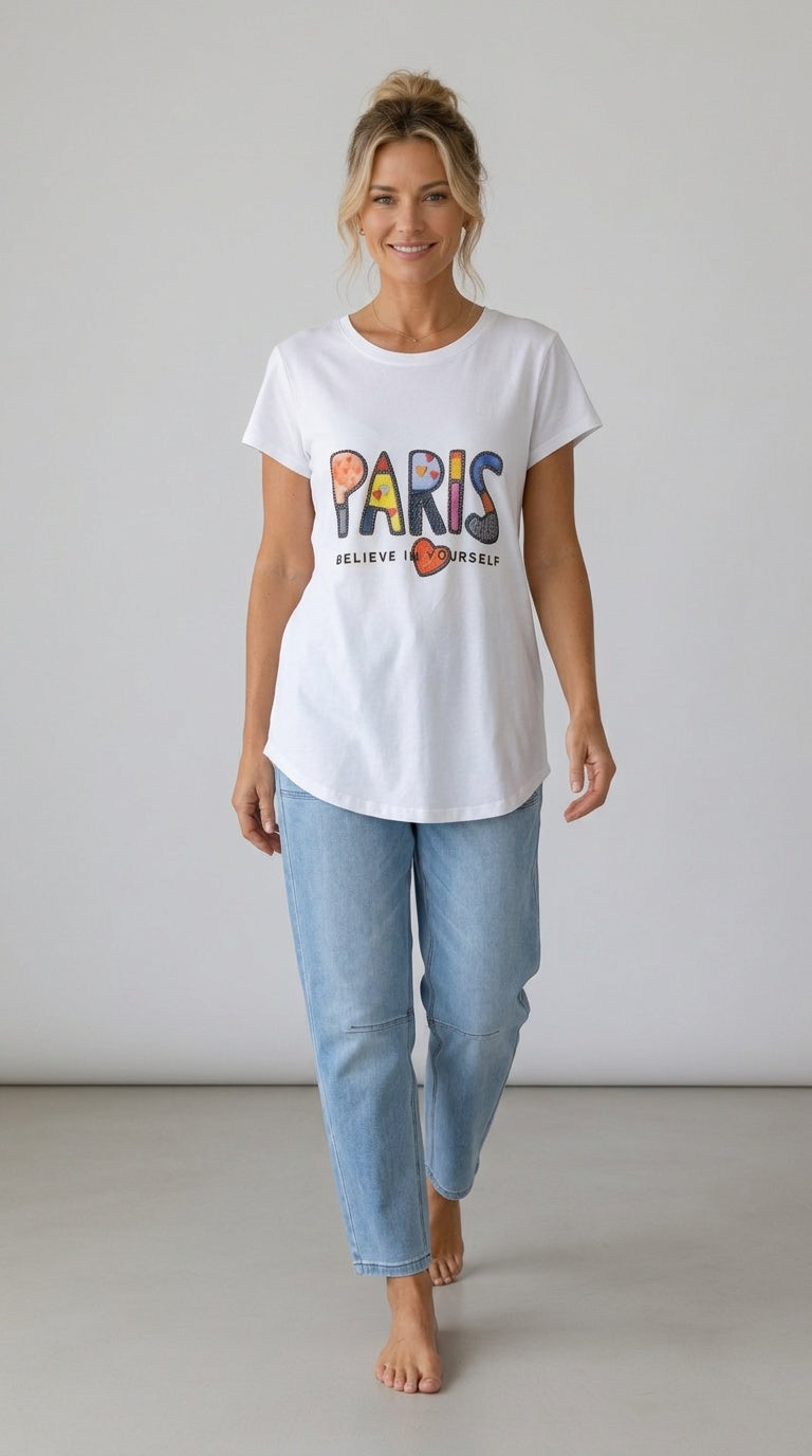 Short Sleeve Sparkly Tee