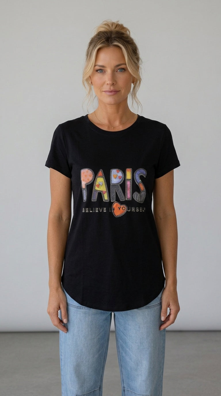 Short Sleeve Sparkly Tee