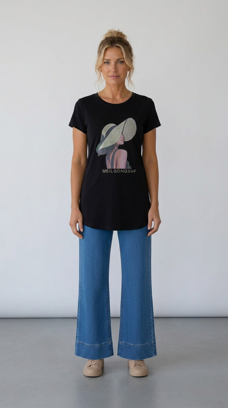 Short Sleeve sparkly Tee