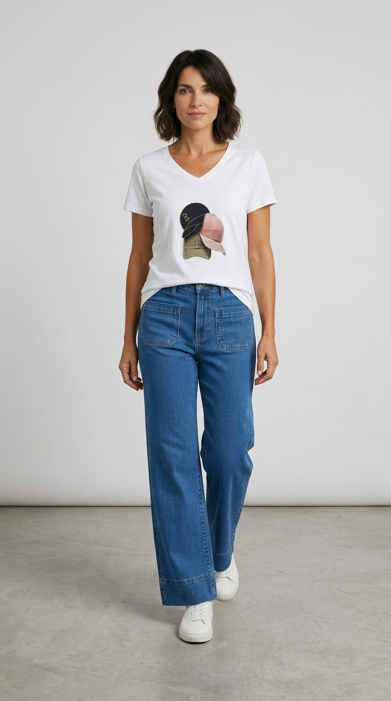 Short Sleeve Sparkly Tee