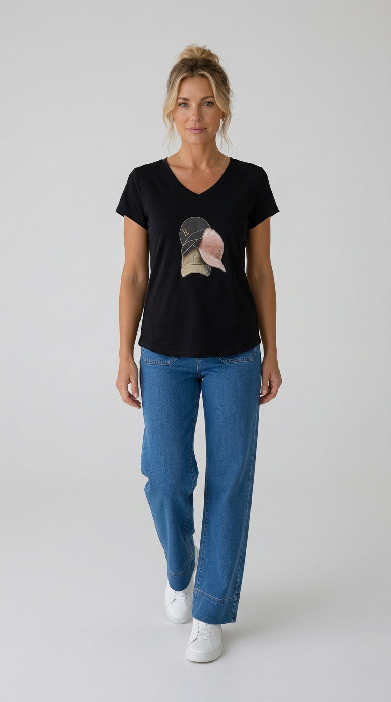Short Sleeve Sparkly Tee