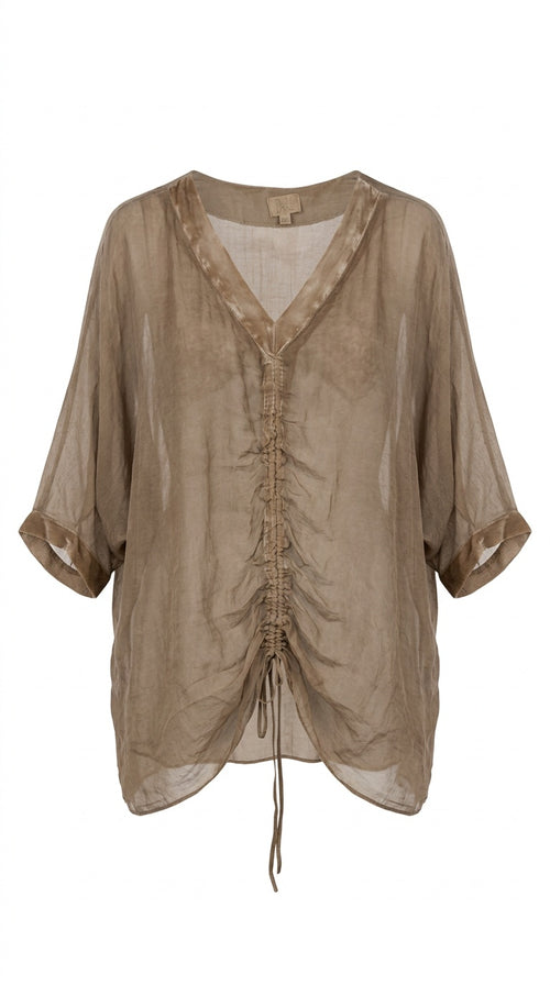 Boho Blouse Sandy Brown
