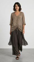 Boho Blouse Sandy Brown
